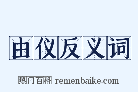 由仪反义词是什么意思的图片